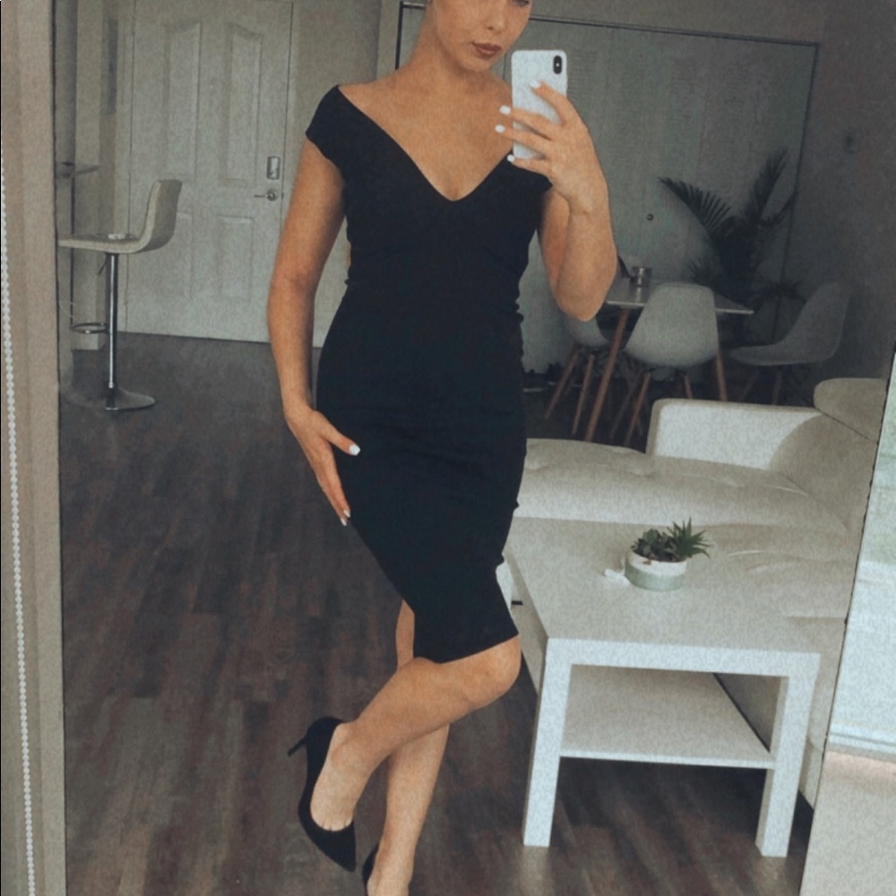 Sexy black dress